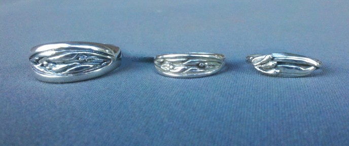 Eucalyptus Rings in Sterling Silver